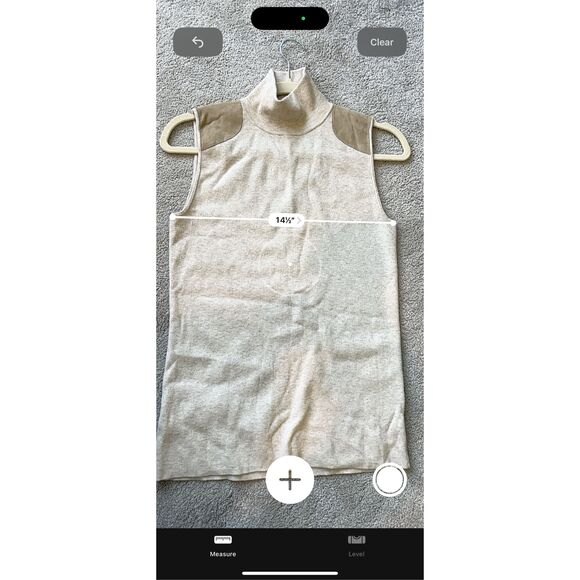 Polo Ralph Lauren suede shoulder Sleeveless suede shoulder Sweater, $225 Small B - Picture 9 of 9